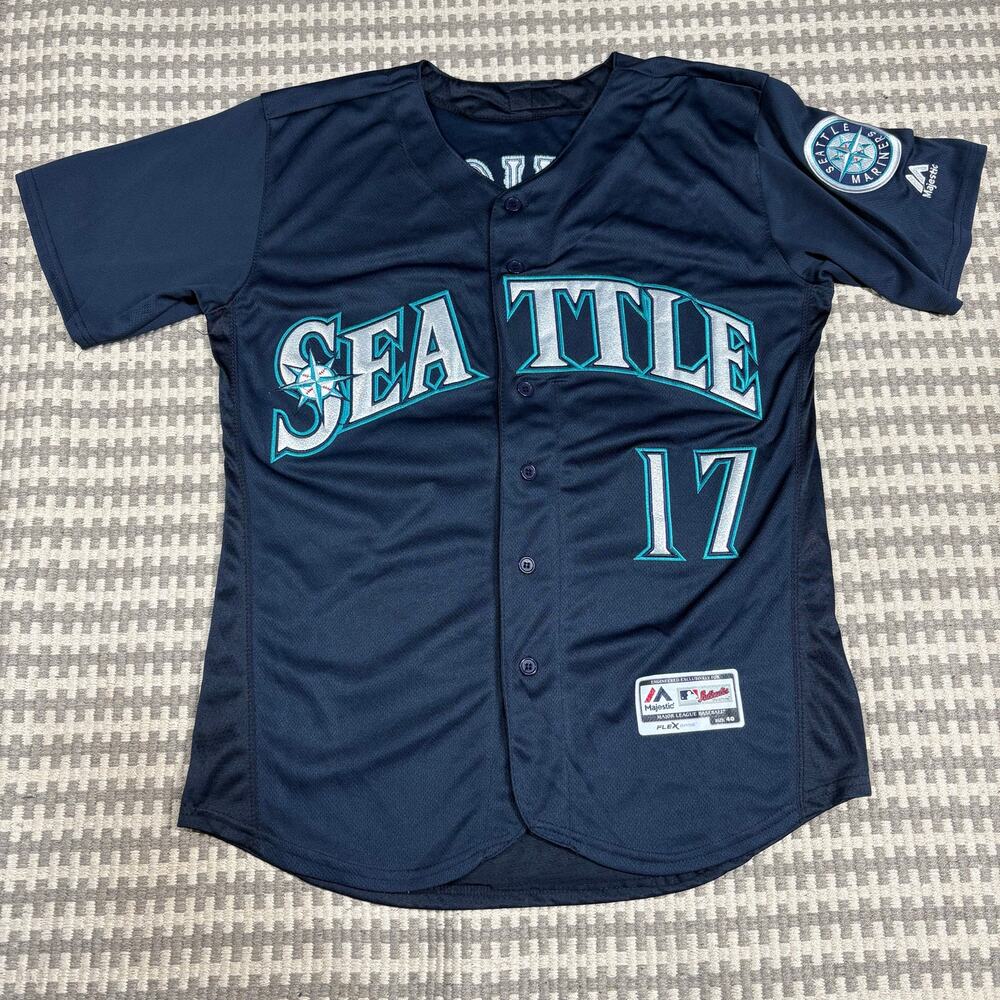 Mitch Haniger Seattle Mariners Majestic Alternate Flex Authentic Jersey Sz‎ 40